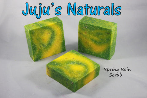 Spring Rain Scrub Handmade Soap